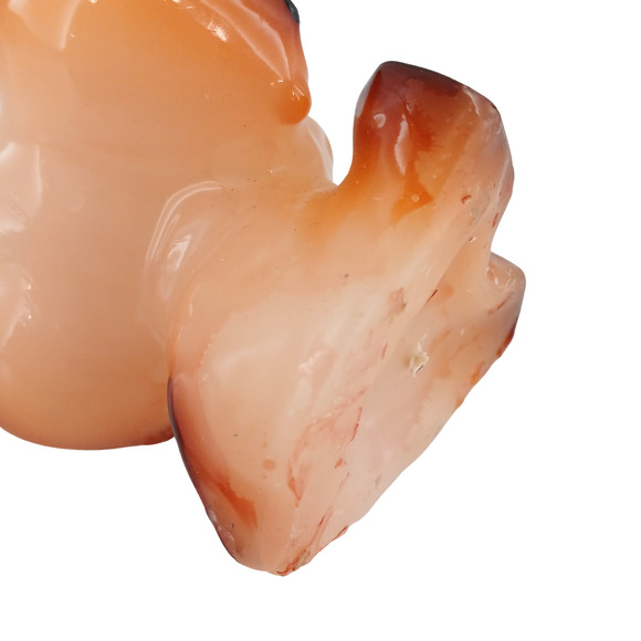 Small Wax Elephant Candle Decorative Kitsch Animal – Orange & Brown Collectible - Picture 7 of 10